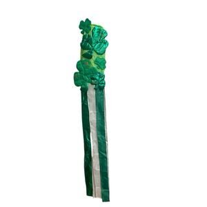 St. Patrick’s Day Windsock 65 Inch 3D Irish Windsock with Shamrocks Streamers